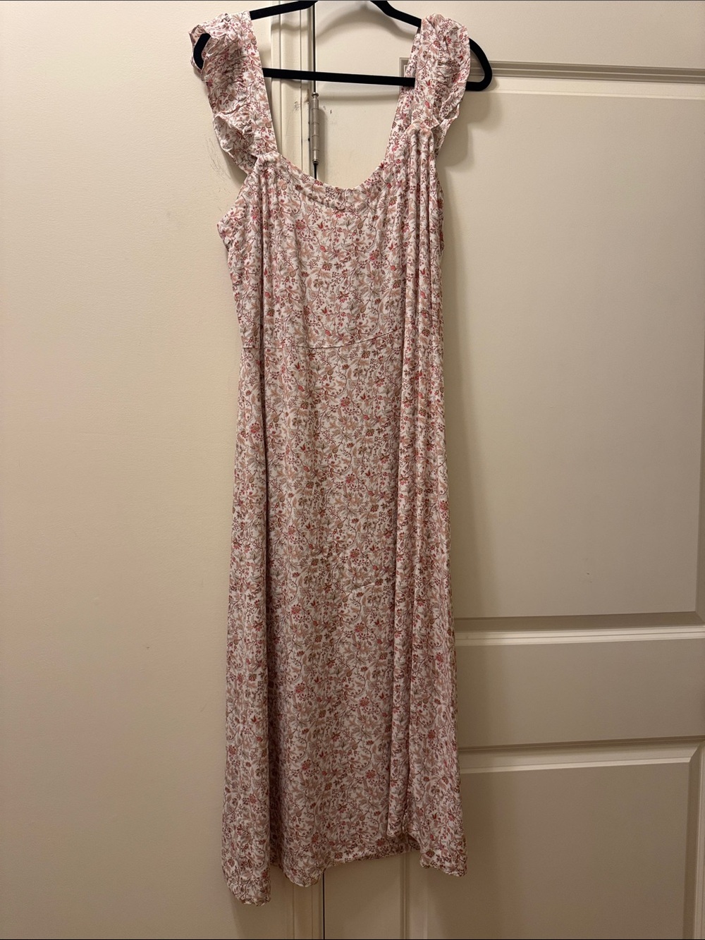 NWT LOFT Women Flutter sleeve Maxi dress